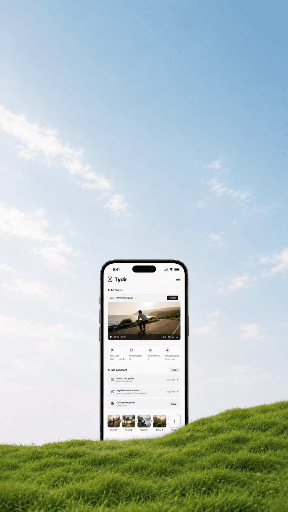 Tydir AI video editor